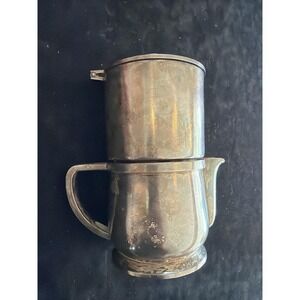 Mid Century Beverly Hilton Hotel Tea Infuser Pot International Silver